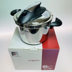 ◎◎ 株式会社タマハシ LA BETTOLA ラ・ベットラ ステンレス圧力鍋6L IH対応 22cm 落合務 LB-158 Sランク