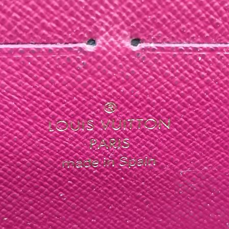  LOUIS VUITTON ルイヴィトン モノグラム ポルトフォイユ・クレマンス 長財布 M60742 フューシャ x ブラウン