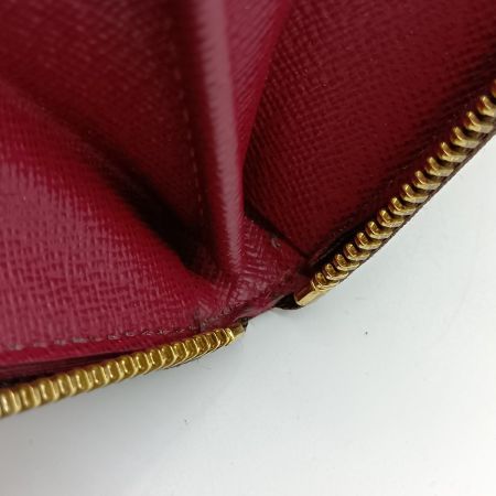  LOUIS VUITTON ルイヴィトン モノグラム ポルトフォイユ・クレマンス 長財布 M60742 フューシャ x ブラウン