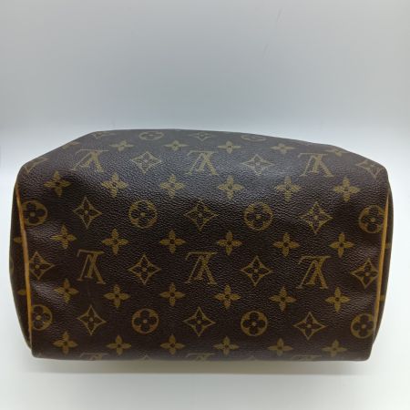  LOUIS VUITTON ルイヴィトン モノグラム スピーディ25 ハンドバッグ M41528 ブラウン ジップ引手部分破れ有