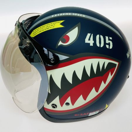  OGK KABUTO RADIC N5 シャークマウス ジェットヘルメット 57-59cm バブルシールド付