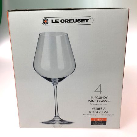  LE CREUSET ルクルーゼ ワイングラス 4Pセット