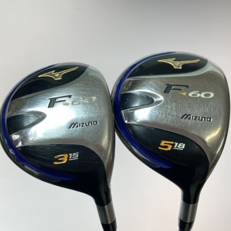  MIZUNO ミズノ F-60 3FW 5FW フェアウェイウッド 2本セット EXSAR MF-1 SR