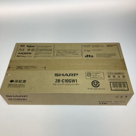  SHARP シャープ AQUOS アクオス Blu-ray ブルーレイディスクレコーダー 1TB 2B-C10GW1