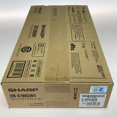  SHARP シャープ AQUOS アクオス Blu-ray ブルーレイディスクレコーダー 1TB 2B-C10GW1