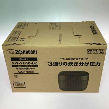  ZOJIRUSHI CORPORATION 象印 圧力IH炊飯ジャー 極め炊き 豪熱大火力 1升 NW-YB18-BZ