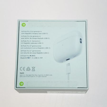  Apple アップル AirPods Pro 2 エアポッズ プロ 2 第2世代 ワイヤレスイヤホン MTJV3J/A