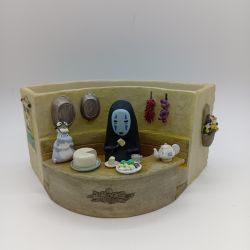 ◎◎  ジブリ カオナシと坊ネズミ プランター 千と千尋の神隠し ハエドリ毛部分欠品 Cランク