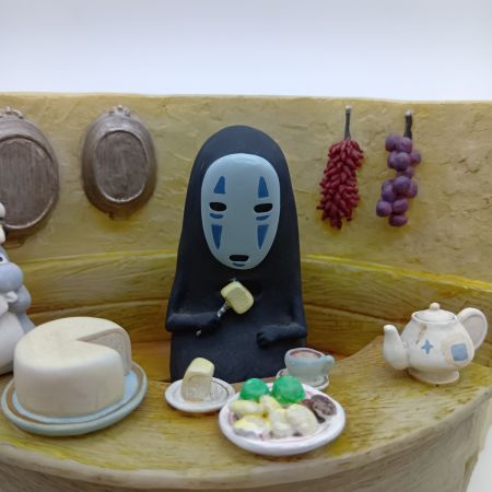   ジブリ カオナシと坊ネズミ プランター 千と千尋の神隠し ハエドリ毛部分欠品