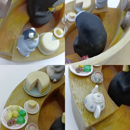   ジブリ カオナシと坊ネズミ プランター 千と千尋の神隠し ハエドリ毛部分欠品