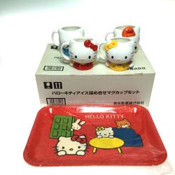 ◎◎  非売品 ハローキティ Hello kittyマグカップセット 箱入り 森永製菓 付属トレー破損 Bランク