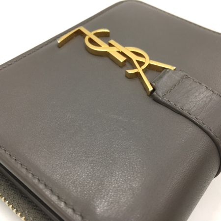  Yves Saint Laurent イブサンローラン サンローラン YSLラインラージジップウォレット GUE532867 グレー