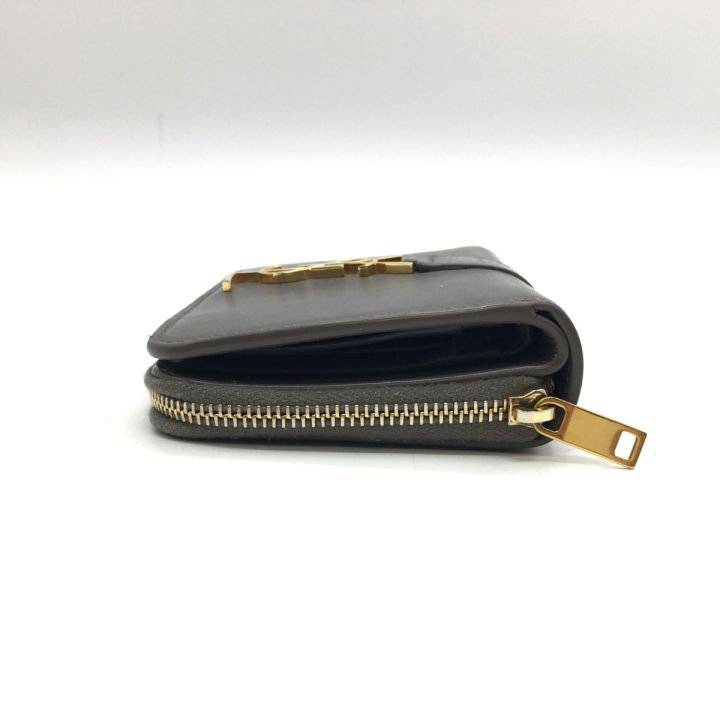グレー ysl財布 Yves Saint Laurent イブサンローラン サンローラン