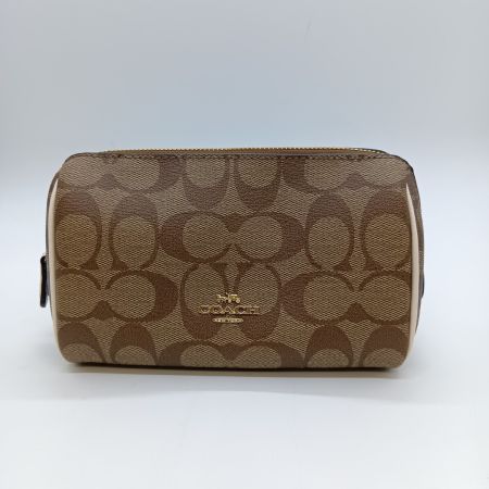  COACH コーチ シグネチャー コスメ ポーチ C7359 カーキ