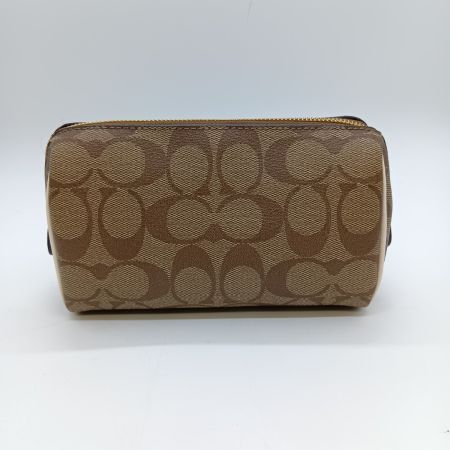  COACH コーチ シグネチャー コスメ ポーチ C7359 カーキ