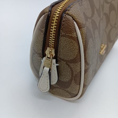  COACH コーチ シグネチャー コスメ ポーチ C7359 カーキ
