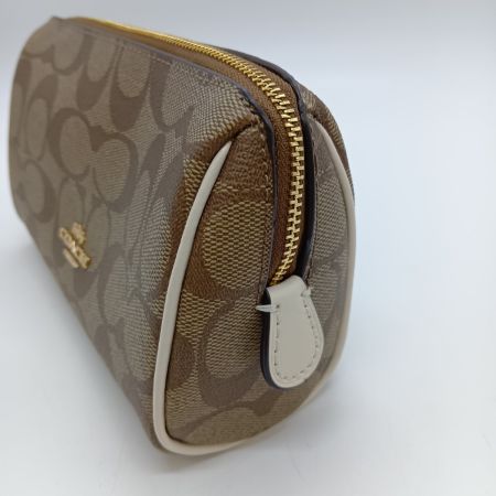  COACH コーチ シグネチャー コスメ ポーチ C7359 カーキ