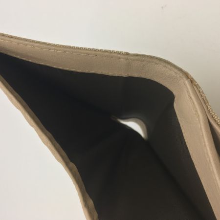  Christian Dior クリスチャンディオール 3つ折り財布　トロッター チャーム付 ベージュ