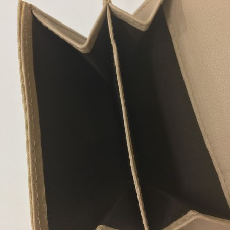  Christian Dior クリスチャンディオール 3つ折り財布　トロッター チャーム付 ベージュ
