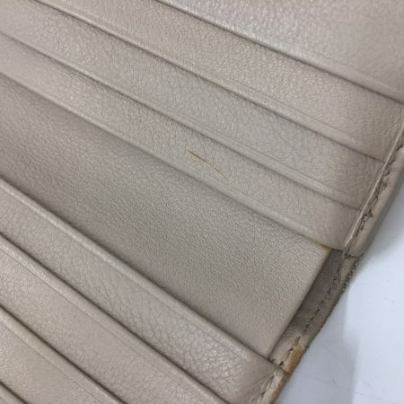  Christian Dior クリスチャンディオール 3つ折り財布　トロッター チャーム付 ベージュ