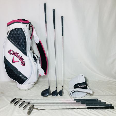  Callaway キャロウェイ Solaire ソレイル 8本 レディース ゴルフセット フレックスL キャディバッグ付