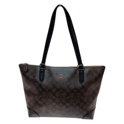 ◎◎ COACH コーチ シグネチャー トートバッグ F29208 ブラウン Bランク