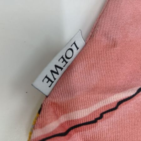  LOEWE ロエベ 巾着 ポーチ ドローストリングス 貝殻 シェル 692112 ピンクマルチカラーパウラズイビザ