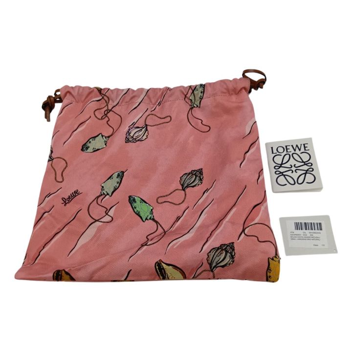 LOEWE ロエベ 巾着 ポーチ ドローストリングス 貝殻 シェル 692112