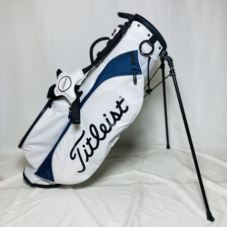  Titleist タイトリスト Players 4 スタンドバッグ キャディバッグ 8.5型 4分割 2.1kg ホワイト x ネイビー
