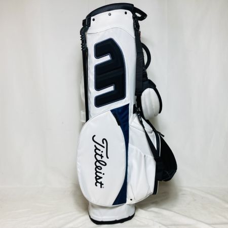  Titleist タイトリスト Players 4 スタンドバッグ キャディバッグ 8.5型 4分割 2.1kg ホワイト x ネイビー