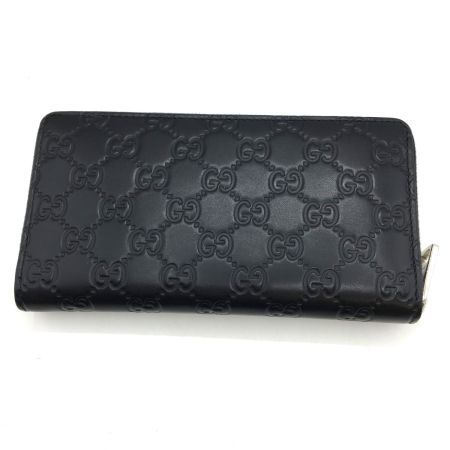  GUCCI グッチ グッチシマ ラウンドジップ長財布 473928 ブラック 473928 ブラック
