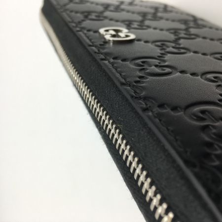  GUCCI グッチ グッチシマ ラウンドジップ長財布 473928 ブラック 473928 ブラック