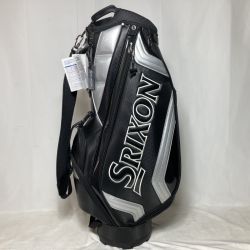 ◎◎ DUNLOP ダンロップ SRIXON スリクソン キャディバッグ 9.5型 3kg 4分割 GGC-S166 ブラック x シルバー Aランク