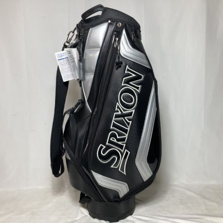  DUNLOP ダンロップ SRIXON スリクソン キャディバッグ 9.5型 3kg 4分割 GGC-S166 ブラック x シルバー
