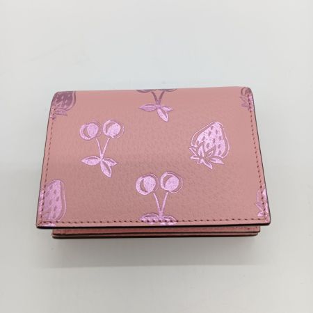  GUCCI グッチ GGマーモント 2つ折り財布 ストリベリー＆チェリーマーモント  456125・203887 ピンク