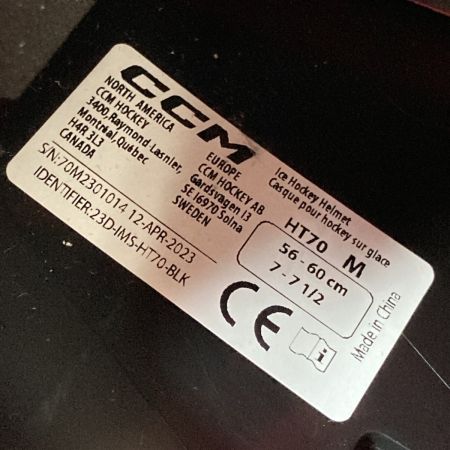  CCM シーシーエム TACKS 70 アイスホッケー ヘルメット サイズM Bauer バウアー バイザー付