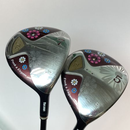  maruman マルマン Flesh & Elegant 5FW FW フェアウェイウッド レディース 2本セット フレックスL キズ多