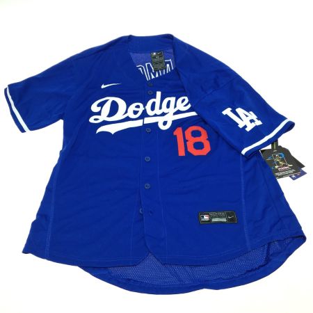  NIKE ナイキ ロサンゼルス・ドジャース 山本由伸 背番号18 レプリカユニフォーム タグ付き サイズ44 ブルー