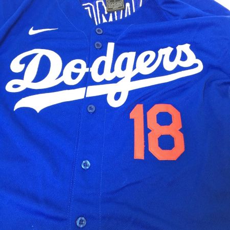  NIKE ナイキ ロサンゼルス・ドジャース 山本由伸 背番号18 レプリカユニフォーム タグ付き サイズ44 ブルー
