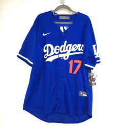 ◎◎ NIKE ナイキ ナイキ　ドジャース ユニフォーム 　大谷翔平　17 ブルー Aランク