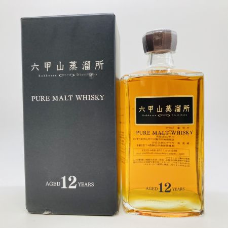 【北海道内限定発送】 六甲山蒸溜所 ピュアモルトウイスキー 12年 720ml 42％ 箱付 未開栓