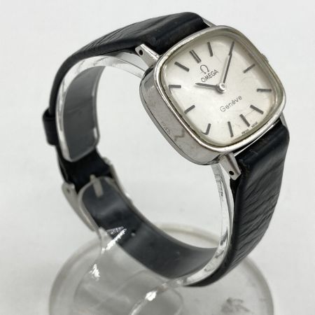  OMEGA オメガ Geneve ジュネーブ 手巻き 腕時計 ベルト社外品 使用感有
