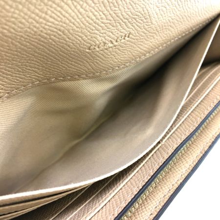  COACH コーチ 長財布  スタッズ レザー ウィズセレスティアル  F29442 ベージュ