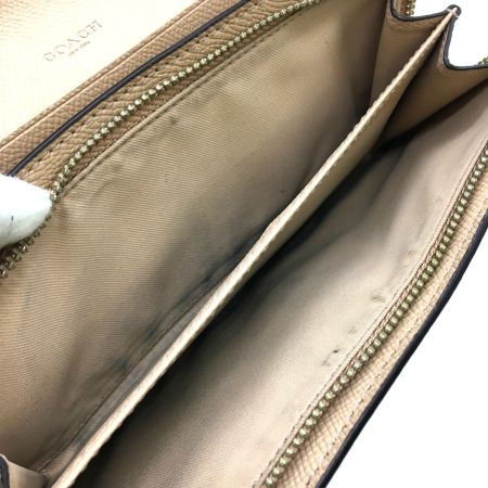  COACH コーチ 長財布  スタッズ レザー ウィズセレスティアル  F29442 ベージュ