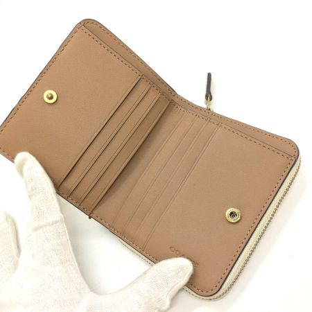  COACH コーチ 2つ折り財布 ビルフォールド ウォレット CE202 アイボリー