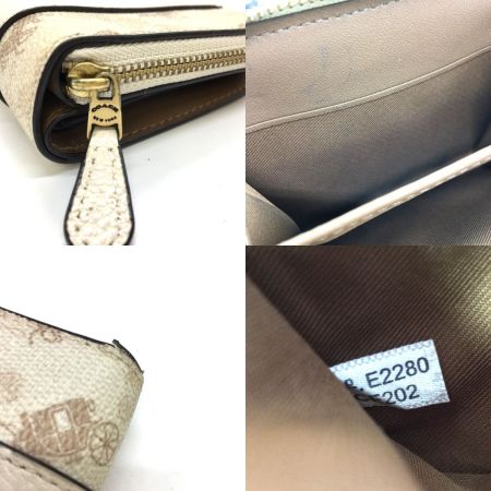  COACH コーチ 2つ折り財布 ビルフォールド ウォレット CE202 アイボリー