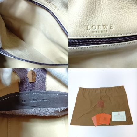  LOEWE ロエベ アナソナ28 ハンドバッグ ベージュ