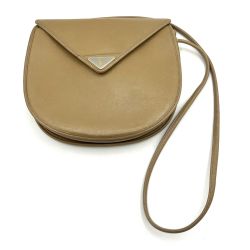 ◎◎ Yves Saint Laurent イブサンローラン イブサンローラン ショルダーバッグ　YSL ロゴ 金具  ベージュ ベージュ Cランク