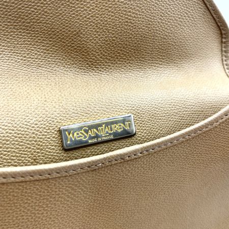  Yves Saint Laurent イブサンローラン イブサンローラン ショルダーバッグ　YSL ロゴ 金具  ベージュ ベージュ