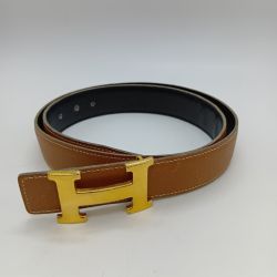 ◎◎ HERMES エルメス コンスタンスベルト リバーシブル ブラウン x ブラック Cランク